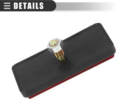 حامل برغي للدراجة النارية العالمية Motoforti، عاكس تحذير عاكس، M5x0.8، طول 56 مم، بلاستيك، أحمر، زوج واحد in Kuwait