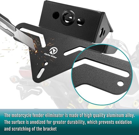 motoparty Fender Eliminator Kit for 2022 honda grom exhaust, License Plate Bracket for 2022-2024 MSX125 Grom in Saudi Arabia