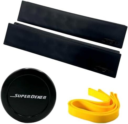 حزمة SuperDeker ePuck - أربطة ارتدادية، ePuck، منحدرات Puck-Up ملحقات نظام تدريب هوكي الجليد المتقدم، قطع غيار - تدريب احترافي على هوكي الجليد لتحسين المهارة والسرعة وخفة الحركة in Saudi Arabia