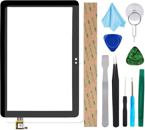 استبدال شاشة تعمل باللمس لجهاز Amazon Kindle Fire HD8 /HD8 Plus Tablet الجيل العاشر 2020 K72LL3 K72LL4 لوحة رقمية عدسة زجاجية أمامية مع فيلم زجاجي مقسى + أدوات (الجودة الأصلية، لا يوجد جزء شاشة LCD) in Kuwait