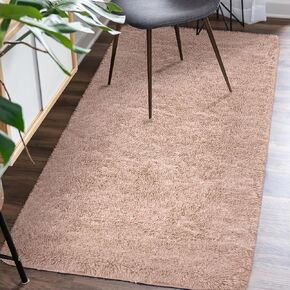 FVVRAX Fluffy Area Rug for Living Room, 2x6 Feet Dark Red Shag Rugs for Bedroom Hallways, Fuzzy Shaggy Carpet for Kids Room, Soft Throw Runner Rugs for Bedroom, Small Bedside Rug for Dorm, Wine Red