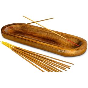 Up24Into7 Wooden Handmade Incense Burner Stick Holder Ash Catcher Wood Home Decor Aromatherapy -Unique Great Gift For Any Occasion