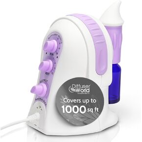 DIFFUSER WORLD : Aroma-Ace Essential Oil Atomizing Diffuser, State of The Art Therapeutic Benefits, Prevention, 110 Volt United States Version, Lavender