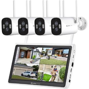 yeewise [180° Pan Rotation] Wireless Security Surveillance Camera Outdoor with Two-Way Audio and Auto Cruise, Works Standalone or with NVR, AC Powered