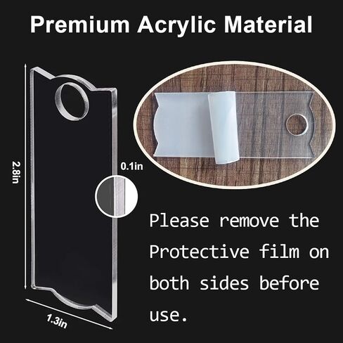 Blank Name Plate for Stanley 40 oz Tumbler Cup H2.0, Personalized Sublimation Acrylic Tumbler Lid Topper Name Tag - for Stanley Cup ID Accessories (10PCS) in Saudi Arabia