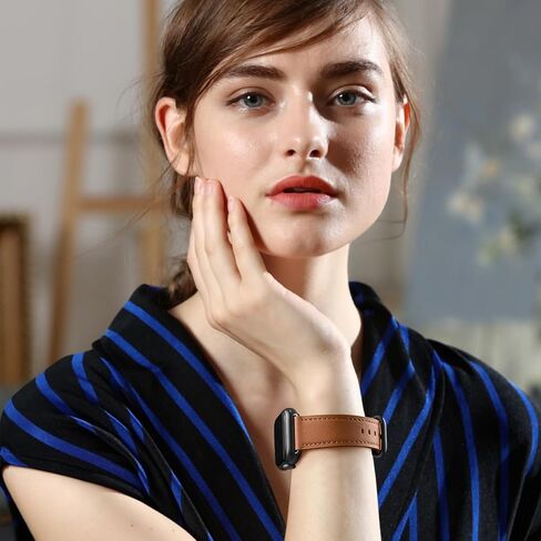 WFEAGL Leather Band Compatible with Apple Watch Bands for women in Kuwait