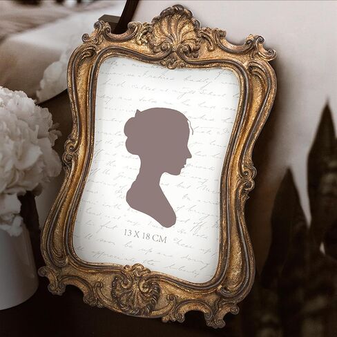 إطار صورة عتيق مقاس 5x7 بوصة من AELS، إطارات صور عتيقة أنيقة مع واجهة زجاجية، عرض للصور، تعليق على الحائط على سطح الطاولة، أفكار للهدايا، ديكور أنيق رث in Kuwait