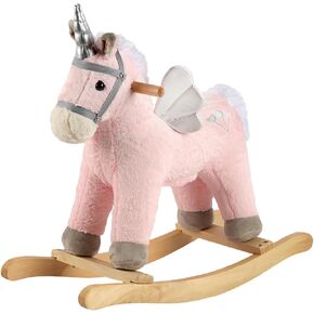 حصان هزاز، حصان هزاز محشو من القطيفة، حصان هزاز خشبي، ركوب الحيوانات، ديكور منزلي، للأولاد والبنات (حصان رمادي لعمر 18 شهرًا فما فوق) in Kuwait