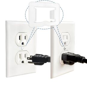 Loose Outlet Fix Plug | Make Your Loose Socket Jack Snug for Power Plug | Socket Extender Secured onto Wall Socket | Won't Fall Out Easily |6 Pack Tight Plus 6 Pack Medium Tight - Matte White