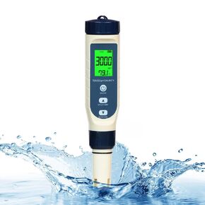 TDS Meter Digital Water Tester - 4 in 1 TDS Water Tester - Accurate and Reliable TDS EC, 0-9990 ppm Meter & Temperature(°C,°F) - Professional Water Tester for Drinking Water & More by PUREFIZ