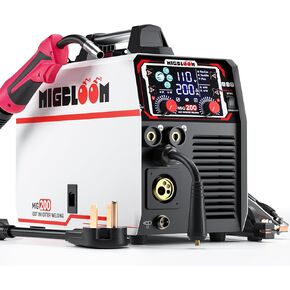 تدفق الأساسية Mig لحام 110V - 145A 3 في 1 آلة لحام MIG / عصا / رفع TIG بدون غاز التحكم التآزري IGBT العاكس متعدد العمليات المحمولة سلك تغذية لحام