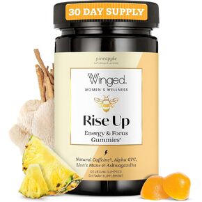 Winged Rise Up Gummies I B12 للطاقة | نكهة الأناناس (14 قطعة)