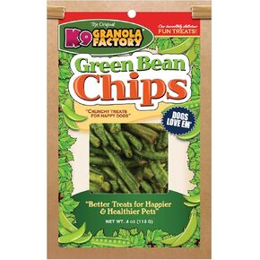 K9 Granola Factory Green Bean Chips Dog Treat, 5 Oz