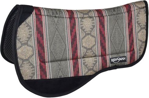 وسادة مسار محيطية من Reinsman مع قاعدة مبتذلة قابلة للتنفس وغير قابلة للانزلاق - وسادة سرج حصان مريحة ومتينة وممتصة للصدمات ومقاومة للأشعة فوق البنفسجية مع قناة تخفيف العمود الفقري - 76.2 سم طولًا × 86.36 سم عمقًا in Kuwait