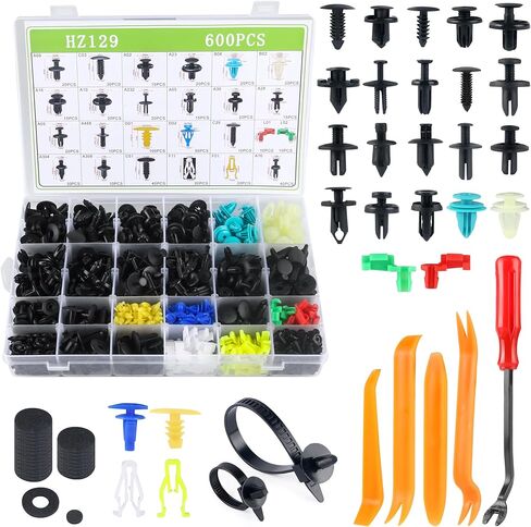 72 قطعة من مشابك تسلا الممتصة للصدمات وبطانة مثبتة للدفع لجسم تسلا الداخلي والخارجي، 20 مقاسًا شائعًا، مثبتات تسلا، مسامير تسلا، ملحقات تسلا in Kuwait