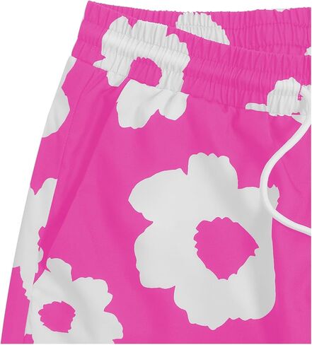 SOLY HUX Men's Floral Print Drawstring High Waist Shorts Casual Shorts with Pockets in Kuwait