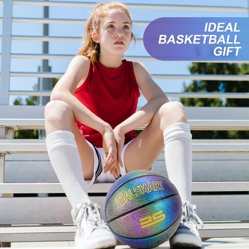 BALSMART Womens Basketball 28.5, Pink Basketball Size 6 for Indoor Outdoor Play, Ideal Basketball Gifts in Saudi Arabia