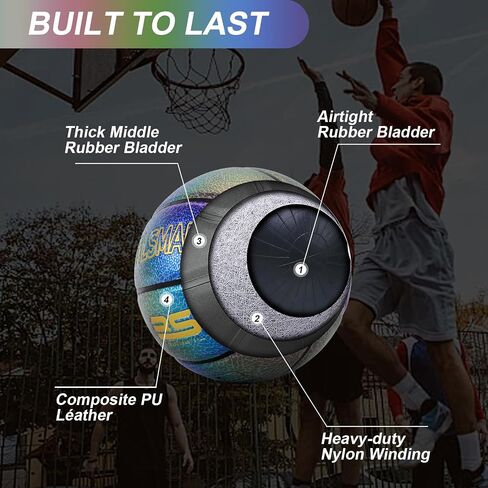 BALSMART Womens Basketball 28.5, Pink Basketball Size 6 for Indoor Outdoor Play, Ideal Basketball Gifts in Saudi Arabia