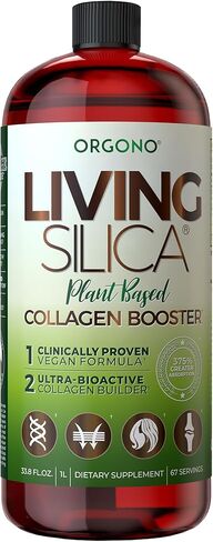 Living Silica Plant Based Collagen Booster | Vegan | Supports Healthy Collagen and Elastin Production for Joint & Bone Support, Glowing Skin, Strong Hair & Nails 500 ml | 16.9 Fl Oz in Saudi Arabia