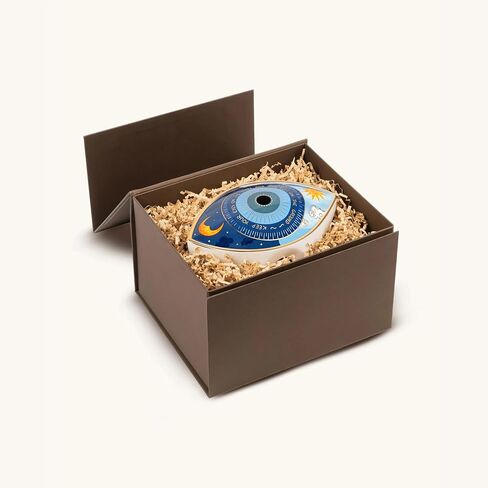 KARMA AND LUCK Celestial Unity - Evil Eye Zodiac Hand Crafted Ceramic Statue for Spiritual Protection,Home Decor Gifts, Ideal for Home Office, 20 x 12 x 13.5 cm in Saudi Arabia