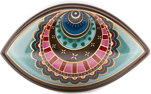 KARMA AND LUCK Celestial Unity - Evil Eye Zodiac Hand Crafted Ceramic Statue for Spiritual Protection,Home Decor Gifts, Ideal for Home Office, 20 x 12 x 13.5 cm in Saudi Arabia