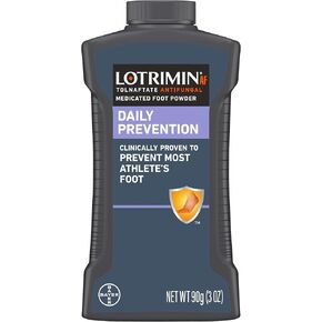 Lotrimin Athlete's Foot Daily Prevention Medicated Foot Powder Bottle, 3 Ounce
