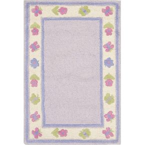 SAFAVIEH Kids Collection Runner Rug - 2'3" x 7', Lavender & Multi, Handmade Floral Wool, Ideal for High Traffic Areas in Living Room, Bedroom (SFK354A)
