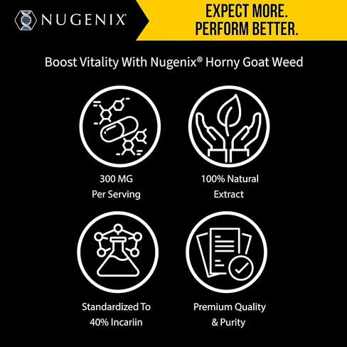 Nugenix Essentials مستخلص عشبة العنزة - مستخلص الابيميديوم - 30 كبسولة in Kuwait