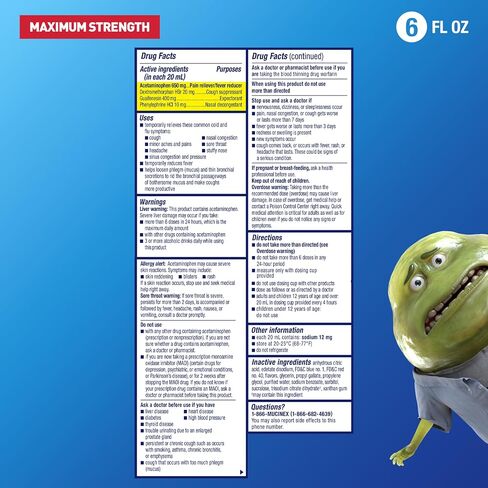 Mucinex Maximum Strength Fast-Max Cold & Flu and Nightshift, All-in-One Multi Symptom Relief Liquid, 6 Fl Oz - 2 Count (Pack of 1) in Saudi Arabia