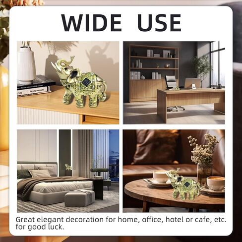 2 بوصة كريستال الفيل التماثيل اليشم الفيل الثروة محظوظ التماثيل الصغيرة الفيل التماثيل محظوظ فنغ شوي كريستال الفيل تمثال النحت للديكور المنزل in Kuwait