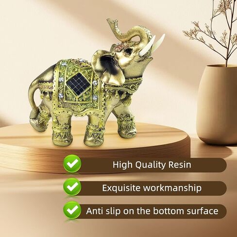 2 بوصة كريستال الفيل التماثيل اليشم الفيل الثروة محظوظ التماثيل الصغيرة الفيل التماثيل محظوظ فنغ شوي كريستال الفيل تمثال النحت للديكور المنزل in Kuwait