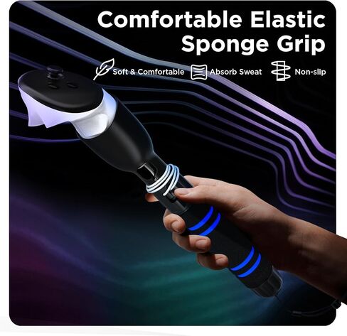 YOGES Handle Attachments Compatible with Meta Quest 3 / Oculus Quest 2 / Quest Pro/Rift S Controller, VR Sticks Gorilla Tag Long Arms Dual Controller Extensions Grips for Beat Saber More VR Games in Saudi Arabia
