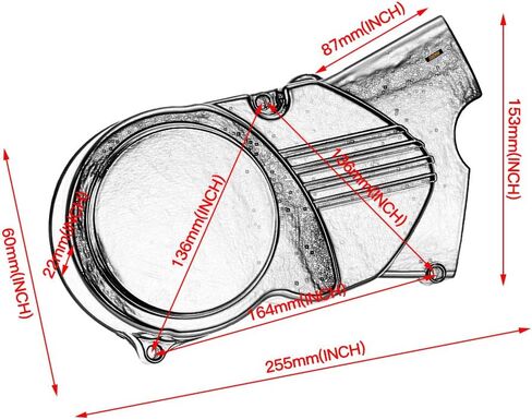 HIAORS Black Left Engine Stator Cover for CRF50 XR50 SSR 50cc 70cc 90cc 110cc 125cc Thumpstar Apollo Stomp Pitster Pro Taotao Coolster Roketa Chinese Dirt Pit Bike in Saudi Arabia