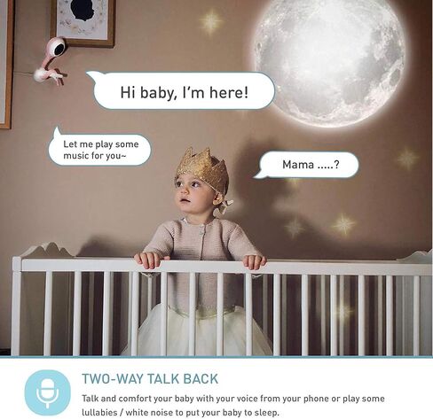 Lollipop Baby Camera with True Crying Detection, Smart Baby Monitor with Camera and Audio with Two Way Talk Back. an Ideal Gift for Baby Shower. Comes with Infrared Night Vision. (Pistachio) in Saudi Arabia