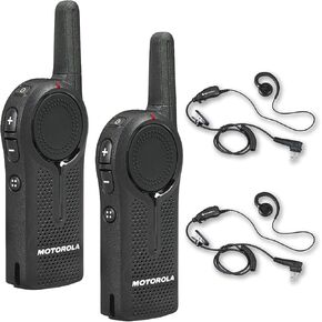 راديو الأعمال الرقمي Motorola DLR1020 ثنائي الاتجاه (DLR1020) + سماعة أذن Motorola HKLN4604 PTT (4 عبوات)