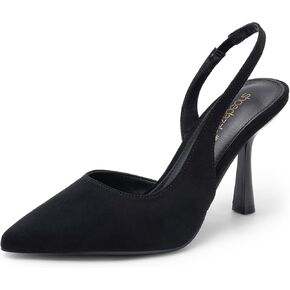 Khloy Classic Pump - حذاء نسائي بكعب ستيليتو، كعب مدبب عند الأصابع، كعب ستيليتو صناعي للنساء، كعب عالٍ مريح