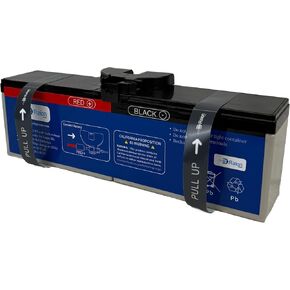 خرطوشة بطارية بديلة 24 فولت 9 أمبير RBC163 بديلة ذات معدل تفريغ عالي لـ APC UPS BR1500MS2 BGM1500، BGM1500B، BR1500MS BN1100M2، BR1000MS، BN1500M2، BR1350MS، BN1350M2، وBN1375M2