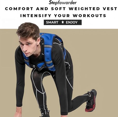 سترة مرجحة، سترة وزن 3 كجم/5 كجم مع شريط عاكس للتدريب والجري واللياقة البدنية والركض وتمارين القلب والمشي in Kuwait