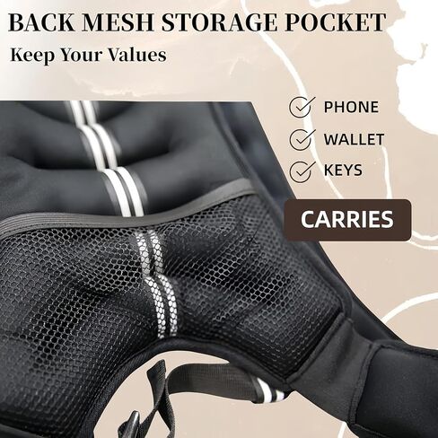 سترة مرجحة، سترة وزن 3 كجم/5 كجم مع شريط عاكس للتدريب والجري واللياقة البدنية والركض وتمارين القلب والمشي in Kuwait