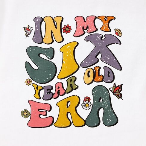 MODNTOGA Birthday Girl Shirt in My Era Graphic T-Shirt Toddler Girl Year Old Kids 1st 2nd 3rd 4th 5th Short Sleeve Tee Tops in Kuwait