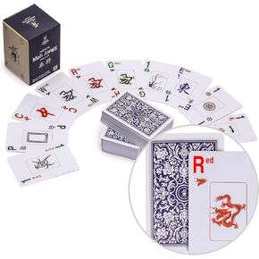 أوراق لعب Yellow Mountain Imports American Mah Jongg (Mahjong) - مجموعة 178 بطاقة