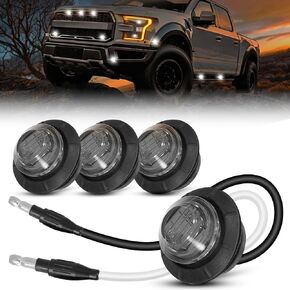 OFFROADTOWN 2 قطعة LED علامة جانبية ضوء العنبر LED مصباح التخليص الأمامي الخلفي الجانب علامة ضوء المؤشر لشاحنة مقطورة، بيك اب، شاحنة، RV، قارب، سيارات الدفع الرباعي