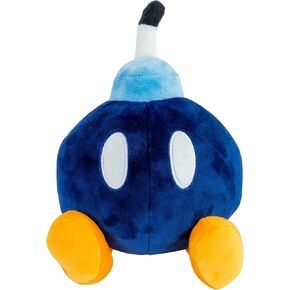 Club Mocchi Mocchi- Super Mario Plush - Bob-Omb Plushie - Squishy Mario Toys - Plush Collectible Mario Figures - Soft Plush Toys and Mario Room Decor - 6 inch