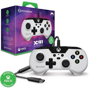 وحدة التحكم السلكية Hyperkin X91 لـ Xbox Series X | S/Xbox One/Windows 10/11 - مرخص رسميًا من Xbox (أسود)