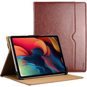 حافظة كمبيوتر لوحي ProCase Universal للكمبيوتر اللوحي مقاس 7 بوصات - 8 بوصات، حافظة جلدية فاخرة من البولي يوريثان مع حامل قابل للطي مع زوايا عرض متعددة لأجهزة الكمبيوتر اللوحية التي تعمل باللمس مقاس 7 بوصات و8 بوصات - أسود