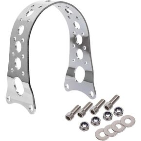 Motorcycle Front Fork Brace Tracker Narrow for Harley Wide Glide Front Ends with a 19" or 21" Front Wheel Harley Sportster Dyna XL FXD FXR 1988-2017 (Gloss Black)