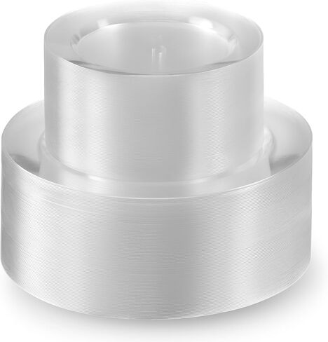 100 قطعة من أطباق الحفلات البلاستيكية من Munfix ذات حافة ذهبية بيضاء، و50 طبق عشاء فاخر عالي التحمل مقاس 10.25 بوصة و50 طبق مقبلات حلوى يمكن التخلص منه مقاس 7.5 بوصة، أطباق زفاف أنيقة فاخرة شديدة التحمل in Kuwait