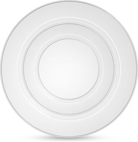 100 قطعة من أطباق الحفلات البلاستيكية من Munfix ذات حافة ذهبية بيضاء، و50 طبق عشاء فاخر عالي التحمل مقاس 10.25 بوصة و50 طبق مقبلات حلوى يمكن التخلص منه مقاس 7.5 بوصة، أطباق زفاف أنيقة فاخرة شديدة التحمل in Kuwait