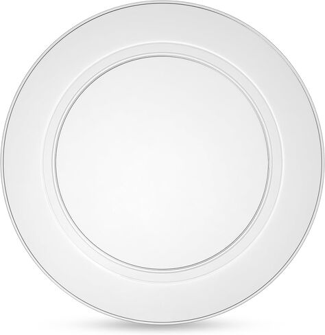 100 قطعة من أطباق الحفلات البلاستيكية من Munfix ذات حافة ذهبية بيضاء، و50 طبق عشاء فاخر عالي التحمل مقاس 10.25 بوصة و50 طبق مقبلات حلوى يمكن التخلص منه مقاس 7.5 بوصة، أطباق زفاف أنيقة فاخرة شديدة التحمل in Kuwait