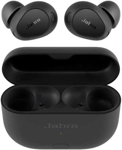 سماعات أذن Jabra Elite 10 Gen 2 اللاسلكية مع صوت دولبي أتموس المكاني - إلغاء الضوضاء المتقدم، راحة طوال اليوم للعمل واللياقة البدنية، سماعات رأس بلوتوث داخل الأذن مع حافظة ذكية - أسود لامع in Saudi Arabia